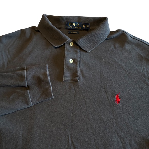 Polo Ralph Lauren Other - Polo Ralph Lauren Mens Grey Long Sleeve Polo Shirt Custom Fit XL